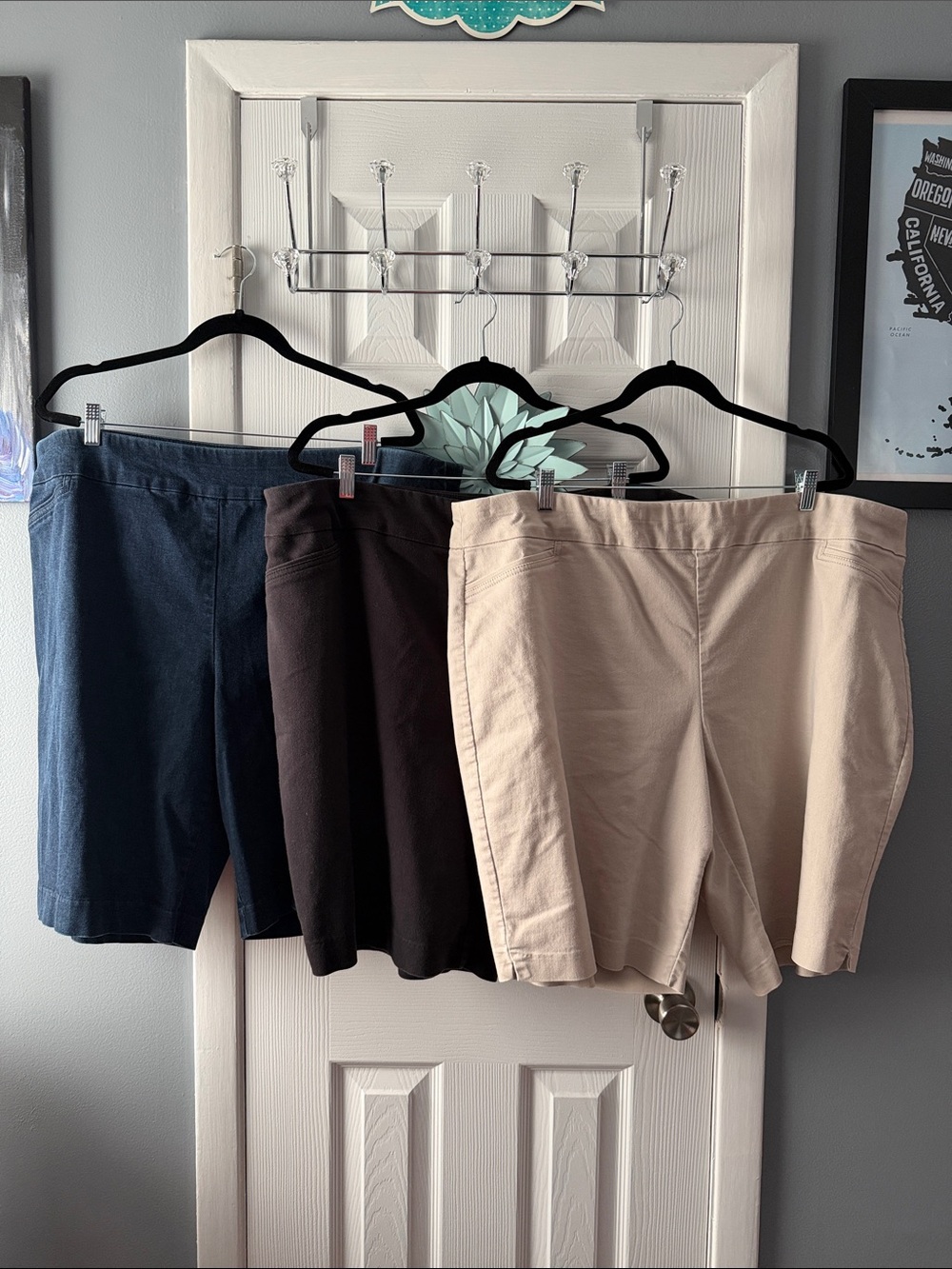 Set of 3 Stretch Bermuda Shorts